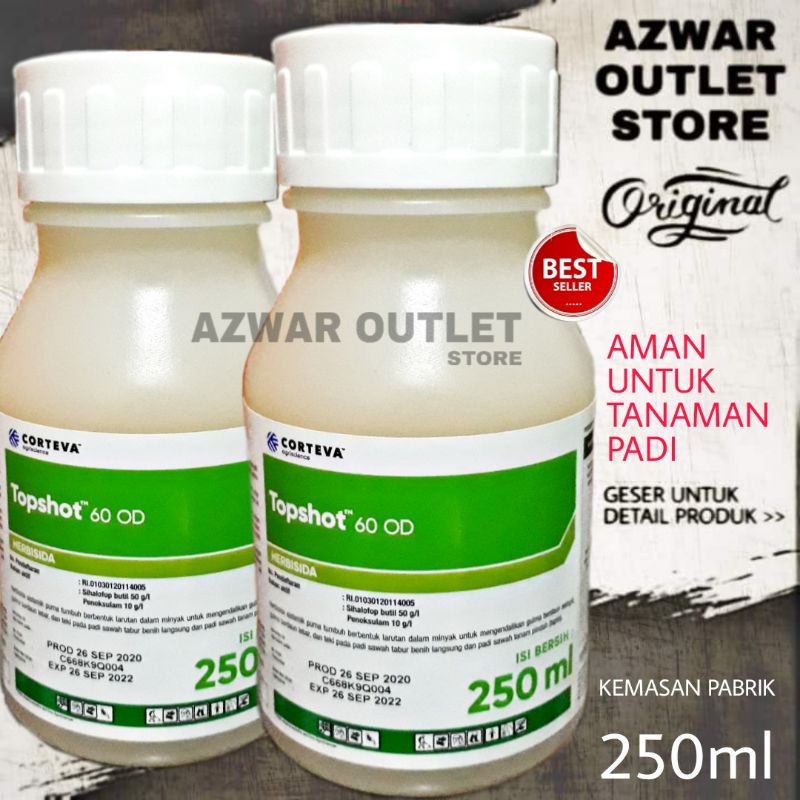 Topshot 60OD CORTEVA 250ml Herbisida | racun rumput gulma untuk tanaman padi sawah / padi tabela