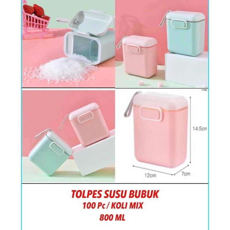 DK Kotak Penyimpanan Susu Bubuk / Container Susu / Kontainer Wadah Makanan Anti Tumpah