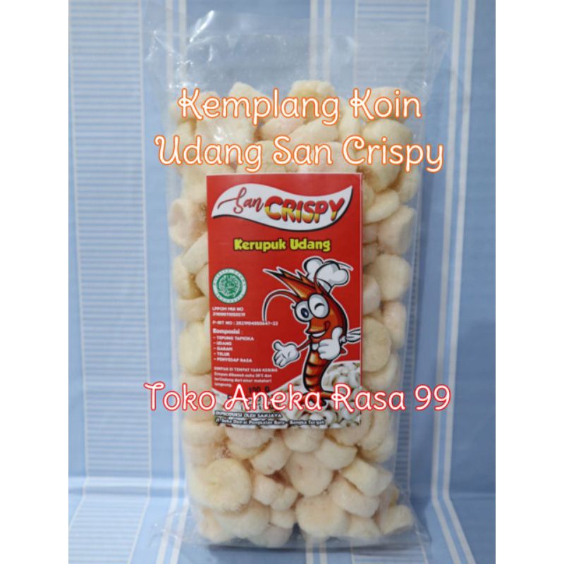 

Kemplang Koin Udang San Crispy ( Kerupuk / Getas / Kemplang Makanan Snack Khas Bangka)