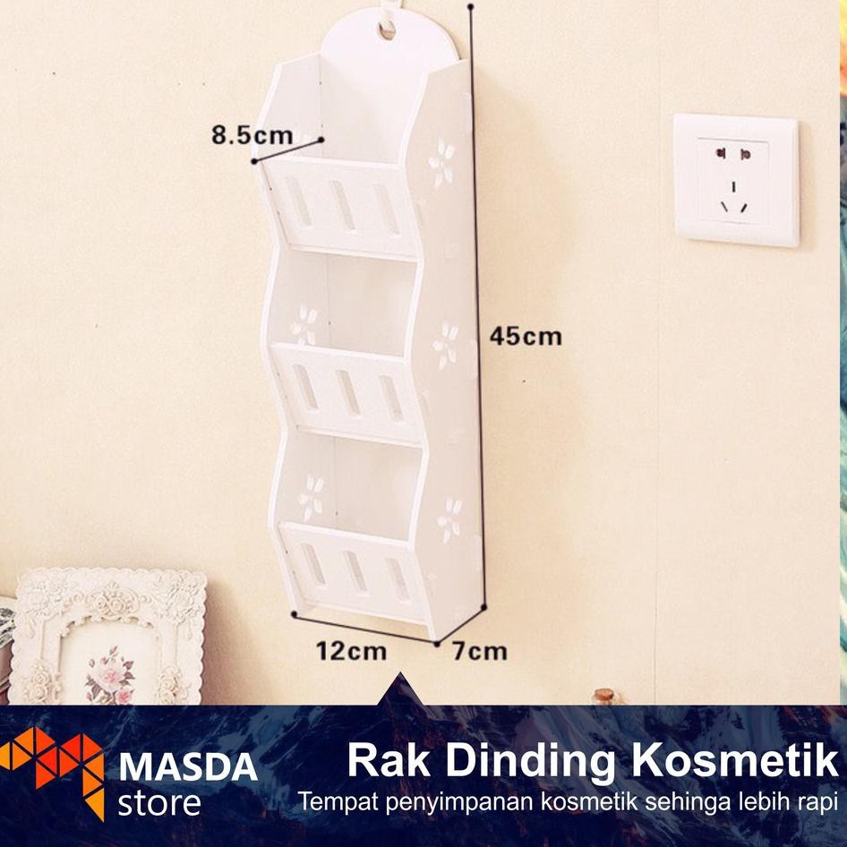 *Promo*✪ Rak wadah tempat kosmetik makeup hiasan pajangan kamar gantung di dinding minimalis bahan k
