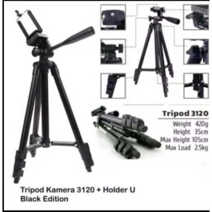 PAKET KOMPLIT RINGLIGHT 26CM/33CM + TRIPOD 2,1M MAKE UP VLOG RINGLIGHT