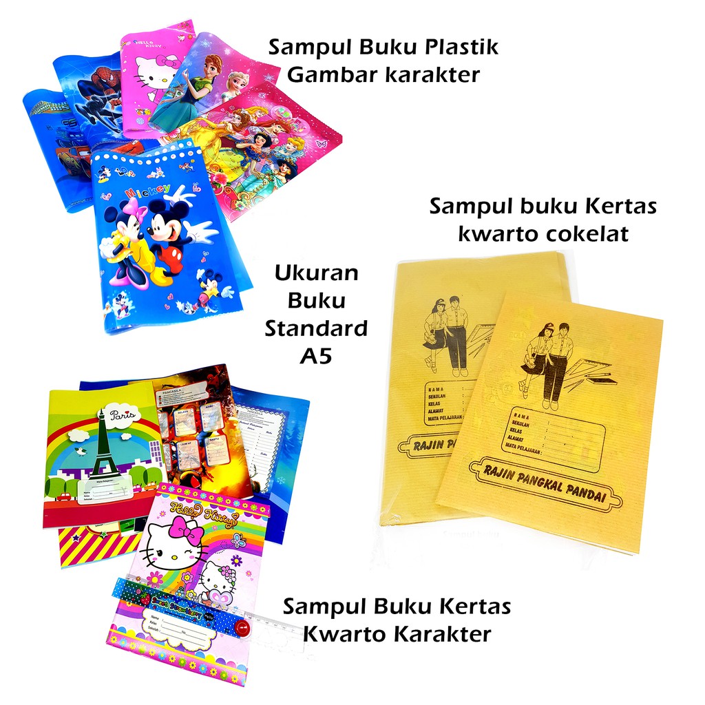  Sampul  buku  tulis  anak  perlengkapan sekolah Shopee Indonesia