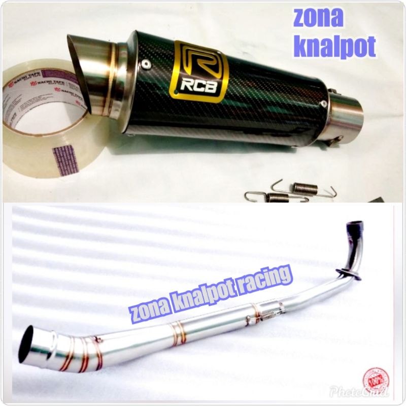 Tebaru knalpot racing RCB Jupiter z Vega Grand C70 Knalpot RCB motor bebek fullsystem