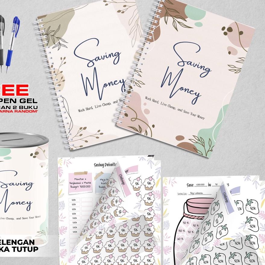 

Harga Bersahabat ✷ Hanabi Saving Money Book / Money Planner / Buku Tabungan Beli Buku Free Celengan SM03''