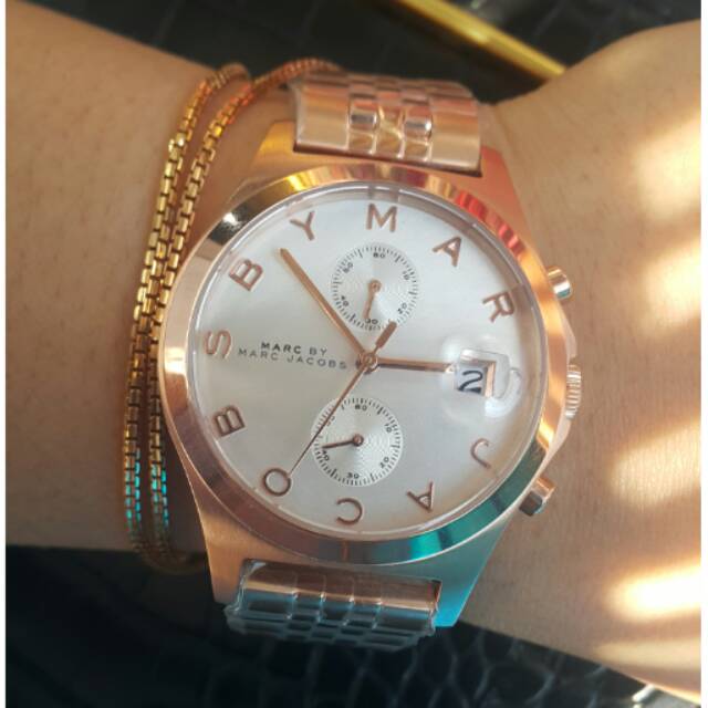 Jam Tangan MBM - MARC BY MARC JACOBS MBM3380 rose gold NWOT