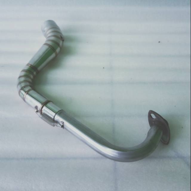 Pipa leher knalpot racing Mio j semi stainless