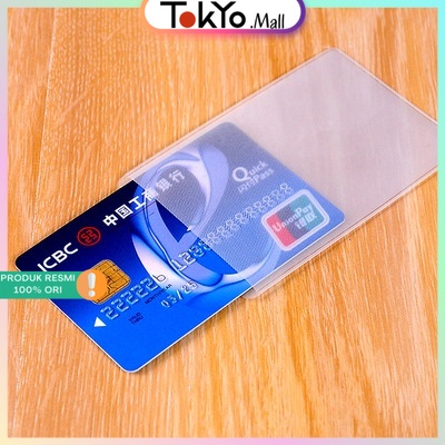 Tempat Kartu Plastik Pelindung Kartu ATM Ktp Sim Etol Plastik Termurah Kondangan Kartu Vaksin Name C