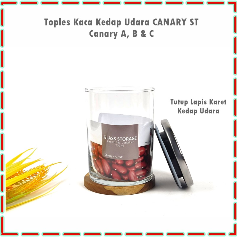 Set 3pcs Set Canary ST (Tutup Stainless) A 710ml/B 880ml/C1050ml 3pcs