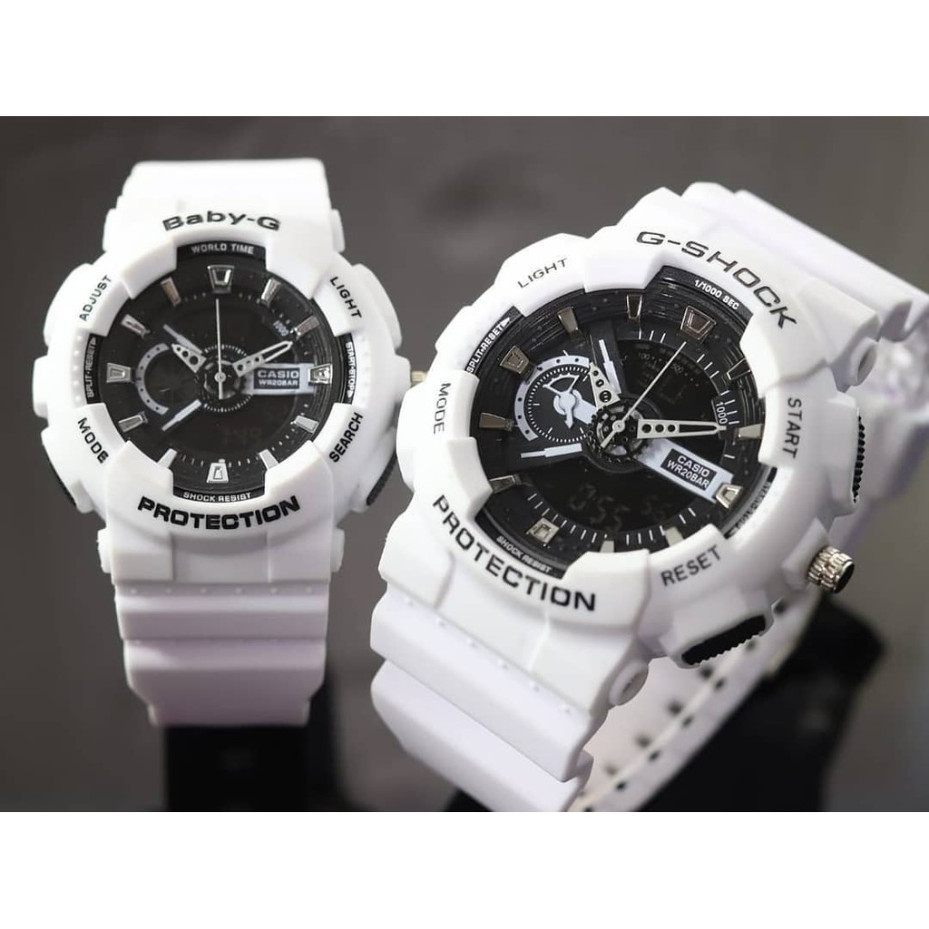 BAYAR DI TEMPAT G-SHOCK RANTAI TANGGAL HARI AKTIF STAINLESS FREE BOX G-SHOCK BATRAI 626 BABY G