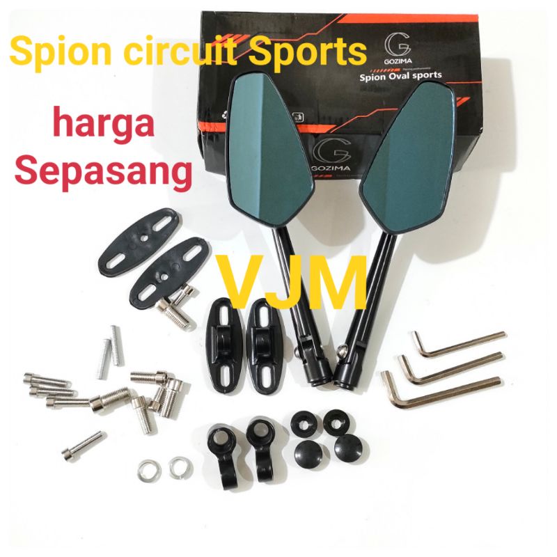 Spion circuit Sports Gozima/ Spion circuit ktc buat Ninja Gsx R15 R25 CBR Nmax Aerox Vario Universal