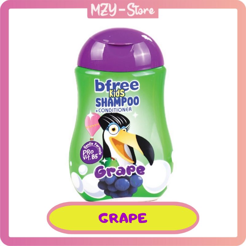 BFREE Kids Shampoo + Conditioner 200 ml 4 Aroma Buah BFree Kids Strawberry BFree Kids Grape BFree Kids Orange BFree Kids Honeydew