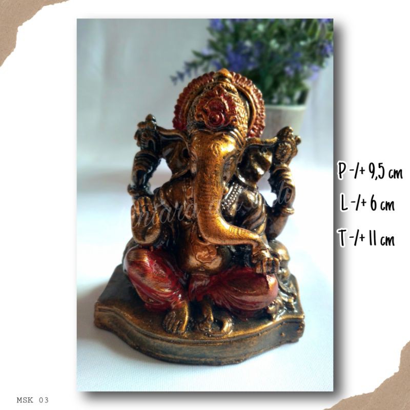 patung ganesha patung resin dekorasi hiasan pajangan rumah souvenir bali