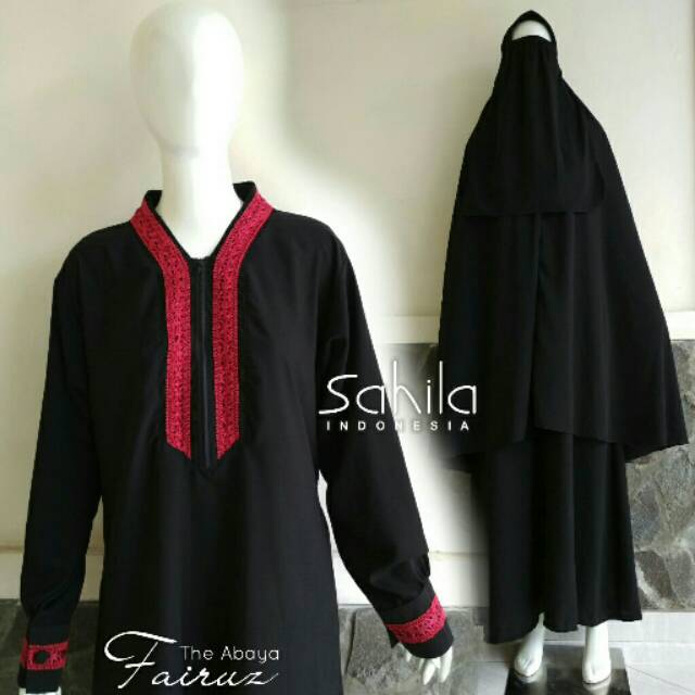 gamis sahila edisi jetblack