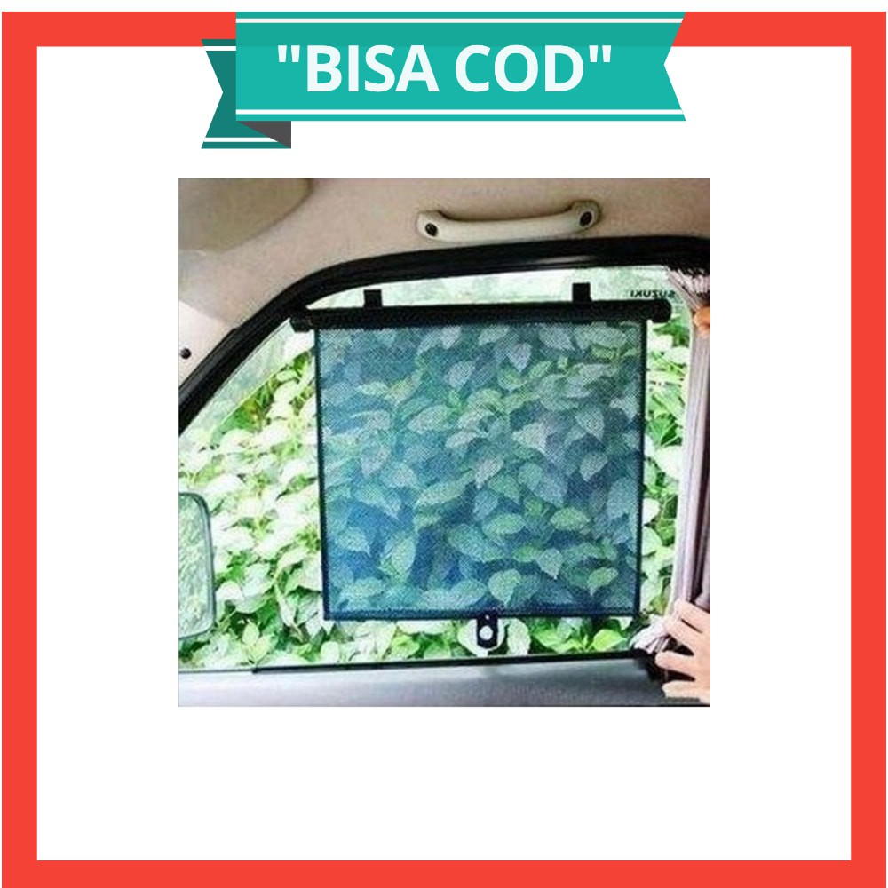 Car Sun Block Curtain / Tirai Penahan Sinar Matahari - 851 - Black