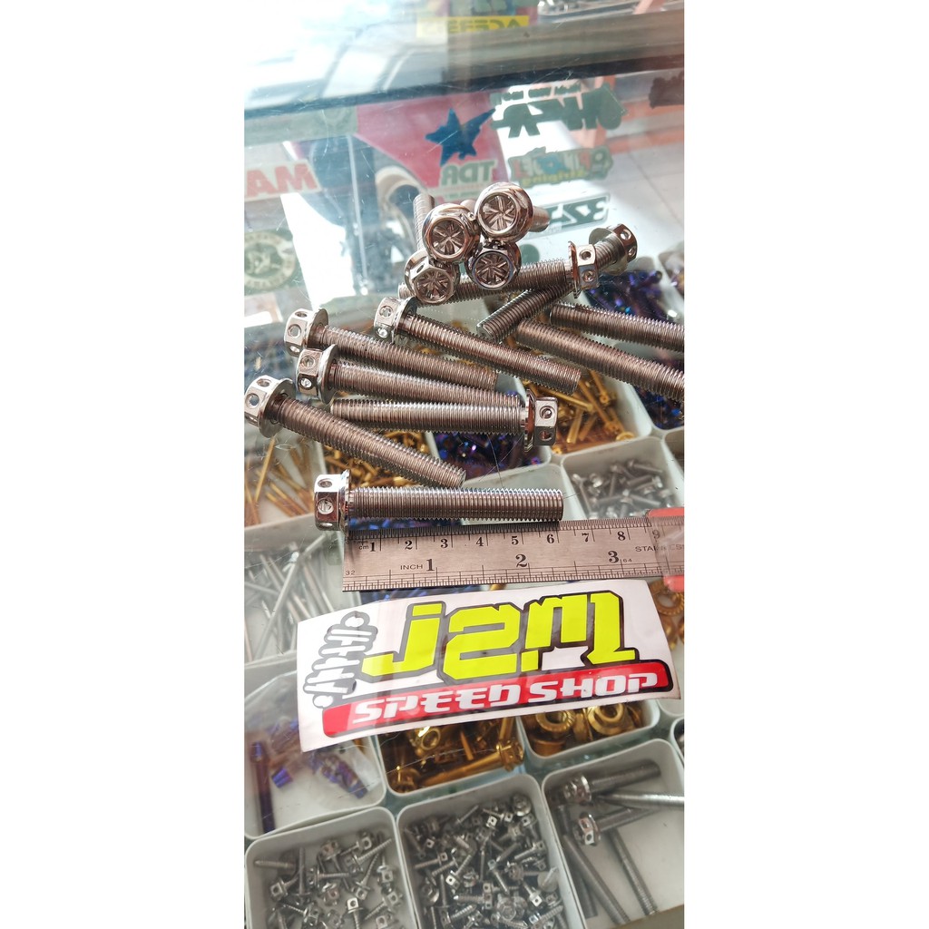 Promo probolt 10x60 drat 14 panjang 6cm baut probolt 10x60 Diskon