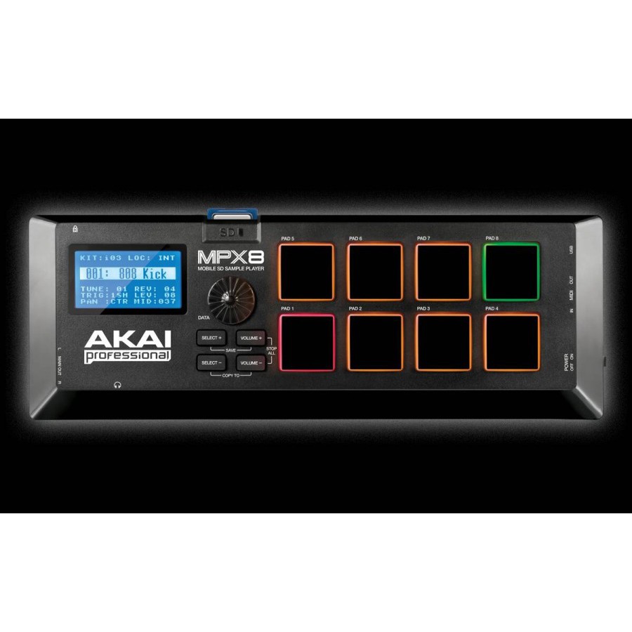 sample pad controller akai mpx8 mpx 8 kendang digital original