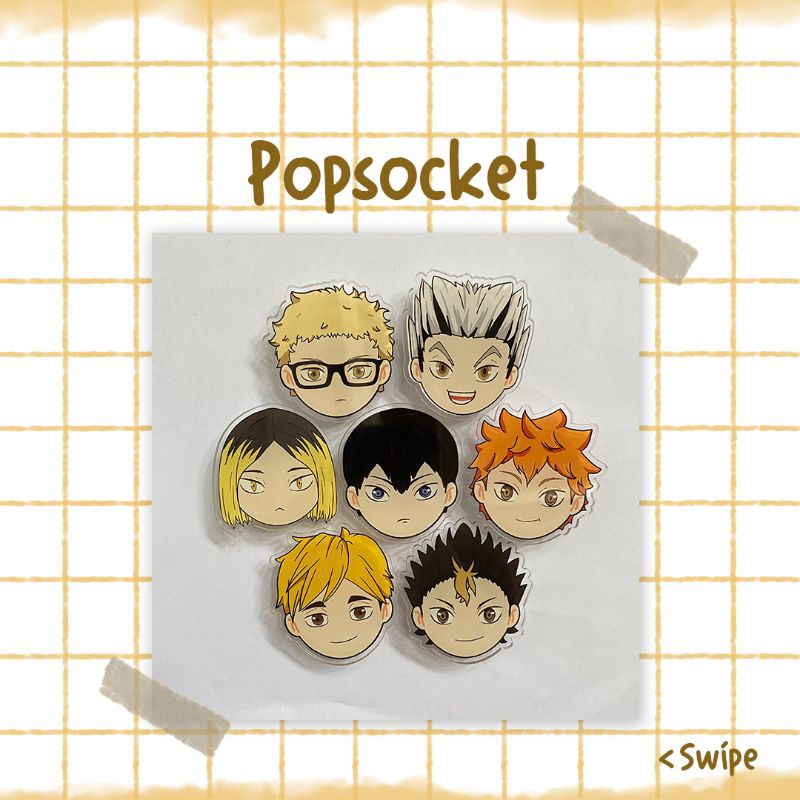 Haikyuu Popsocket Griptok Anime Acrylic