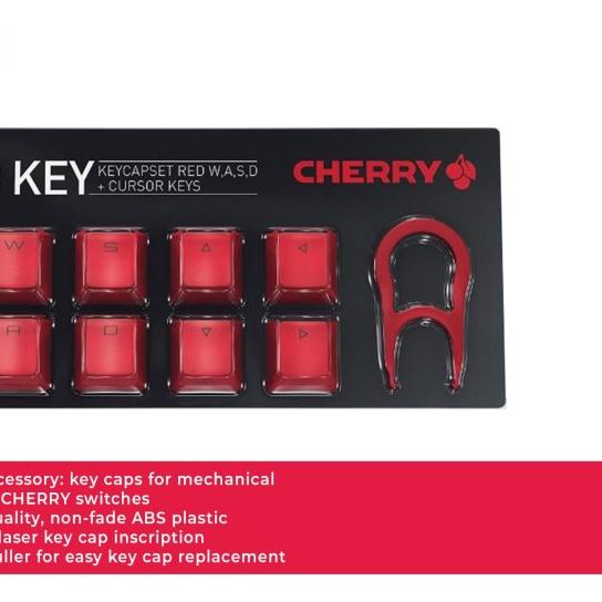 ➵ Cherry Key cap set for CHERRY MX keyboards - AC 0.3 - Merah ♦