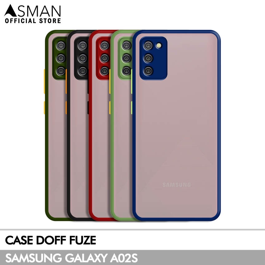 Asman Case Samsung Galaxy A02s Doff Fuze Premium Shield Protector