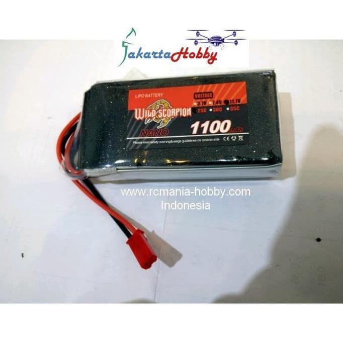 Wild Scorpion Nano 1100Mah 3S 25C Lipo 3S Jakartahobby
