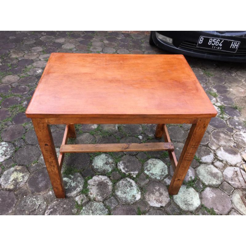 MEJA MAKAN KAYU JATI BELANDA RESTO RESTORAN RESTAURANT CAFE TOKO KOPI MINUMAN TENDA SECOND BEKAS