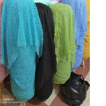 ➧ Kain PRADA (BROKAT OKKII) POLIESTER.. ANTIK LIMITED EDITION (Harga tertera per 0.5 meter) ☆