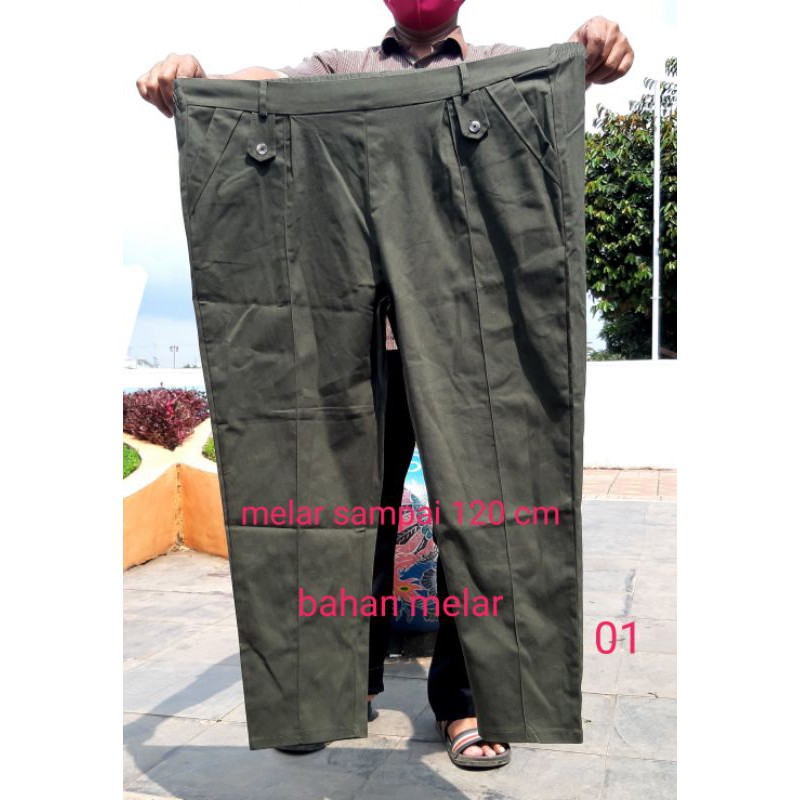 CELANA PANJANG JUMBO WANITA BAHAN MELAR