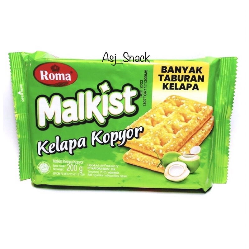 

Roma Malkist Kelapa Kopyor, Kemasan baru ( 200g )