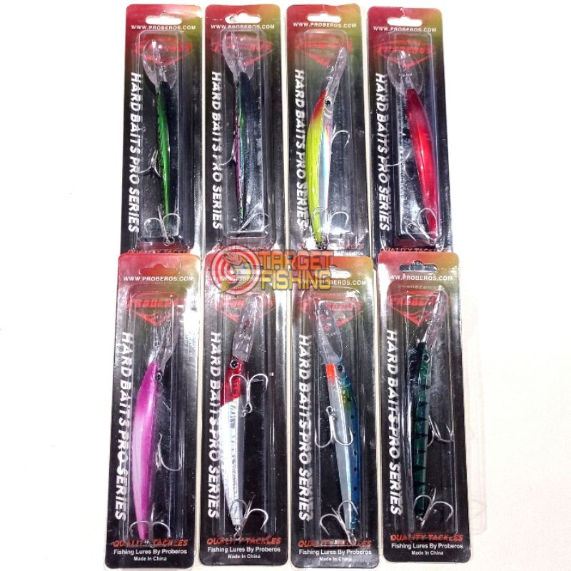 Umpan Trolling Tenggiri PROBEROS 12,5cm 4 Meter - Minnow Troling Laut Muara Mirip Lure Yozuri