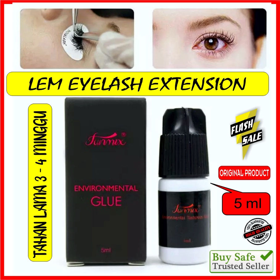 Funmix Lem Bulu Mata Eyelash Extension TAHAN LAMA TIDAK PERIH TIDAK BERBAU PREMIUM 5 ml ORIGINAL