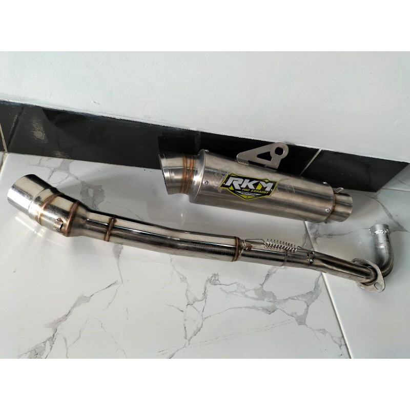 knalpot rkm pro exhaust PNP Supra 125 kharisma Revo absolute