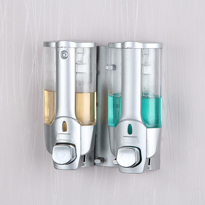 NFS665 Dispenser Sabun Mandi Cair Multifungsi Tempat Shampoo DOUBLE Serbaguna with Key Lock-2