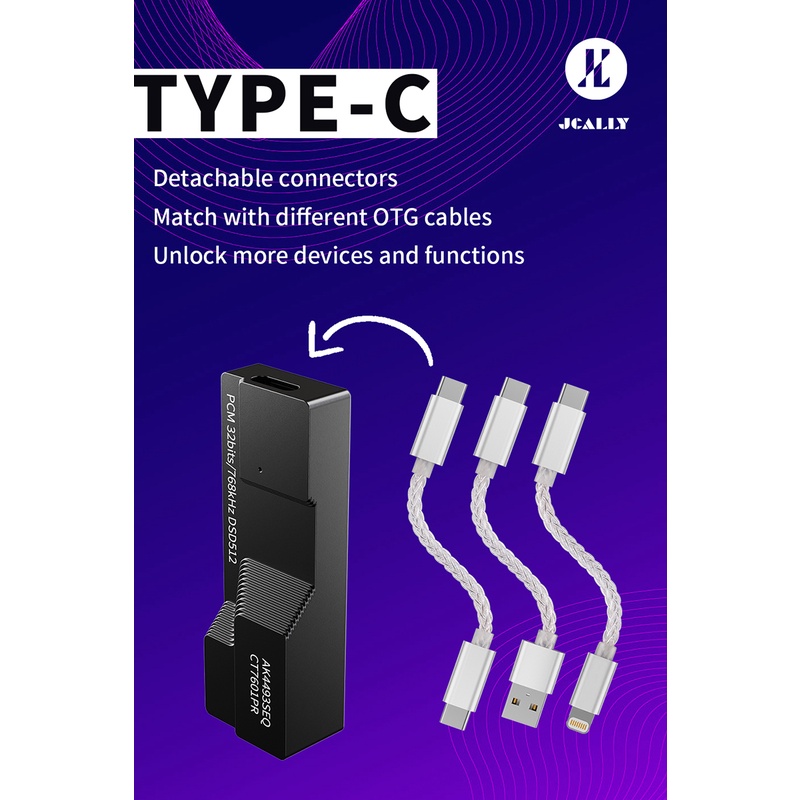 Jcally AP90 DAC Decoding the amp AKM AK4493SEQ + CT7601PR 4.4mm 3.5mm Balanced