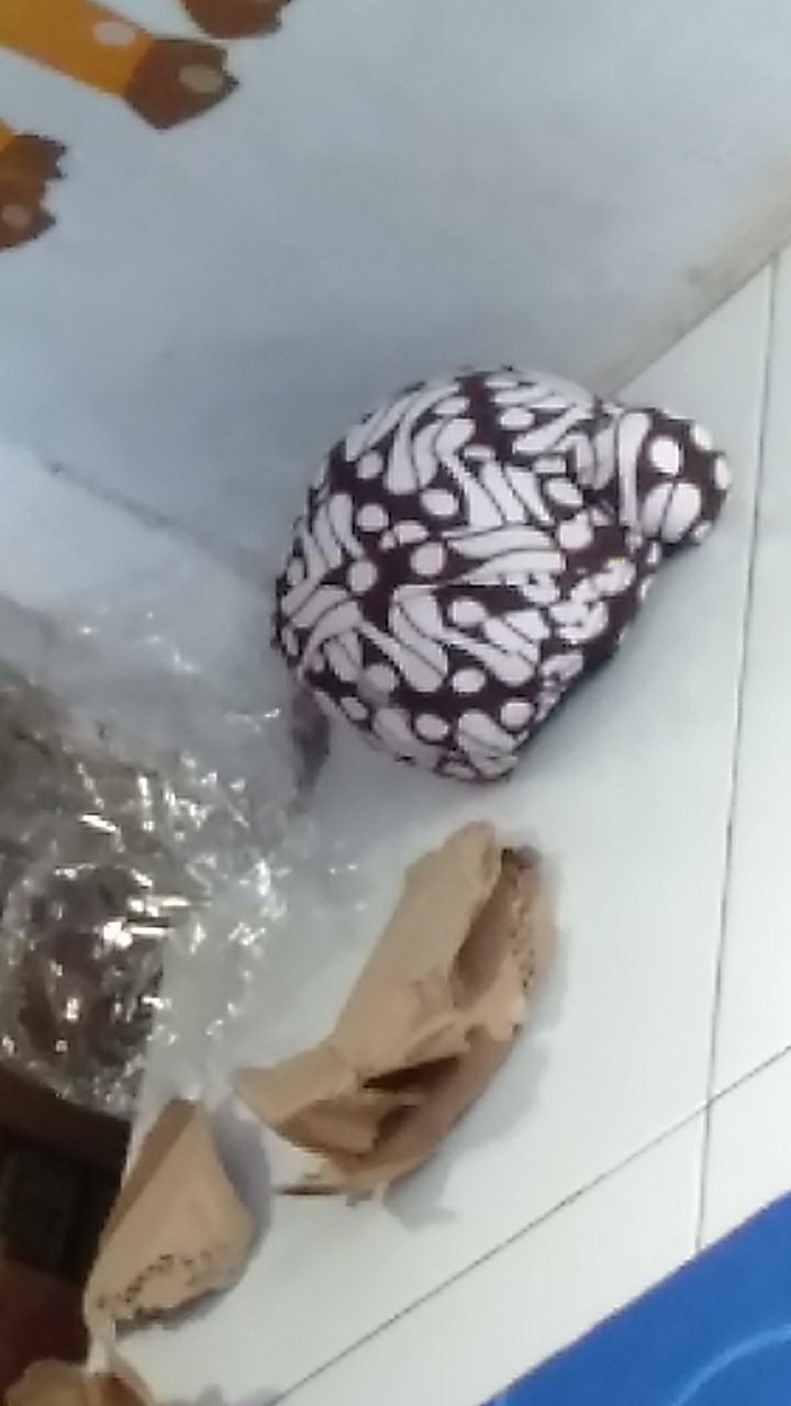 Blangkon Anak Jogja Jebeh Motif Batik Putih