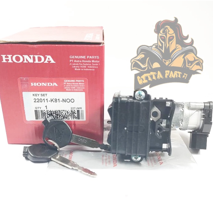 KUNCI KONTAK SET HONDA K1A KUALITAS ASLI ORIGINAL HONDA AHM BEAT SPORTY LED BEAT STREET LED SCOOPY NEW ESAF GENIO