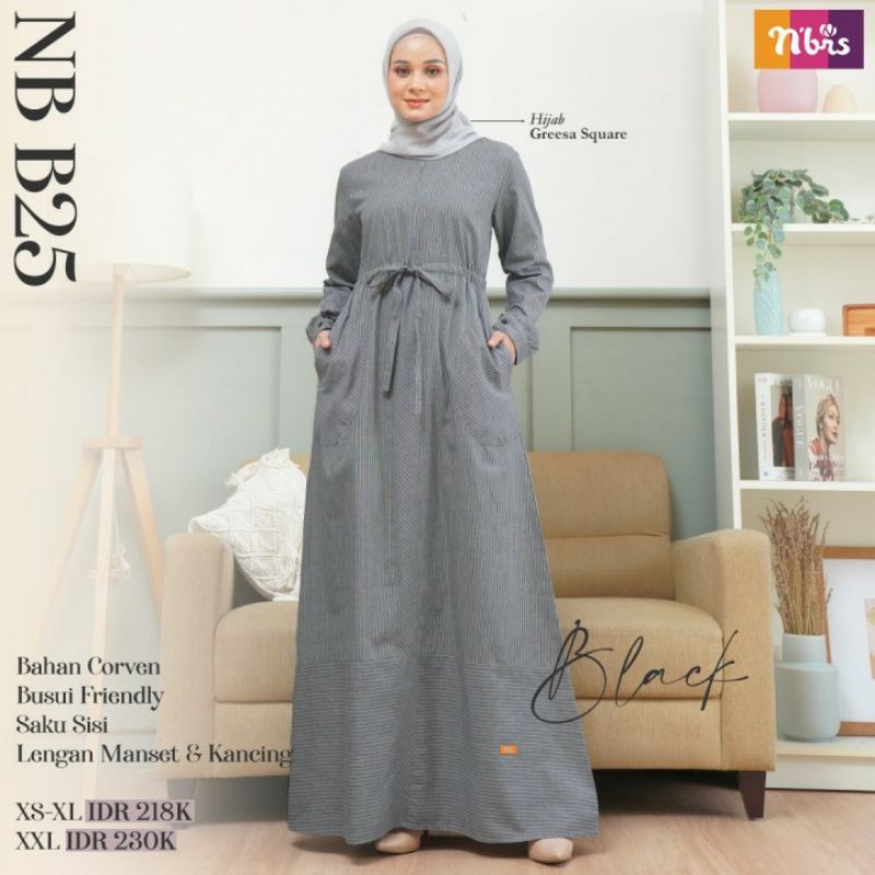 DRESS GAMIS DEWASA NIBRAS KODE (NB B25)