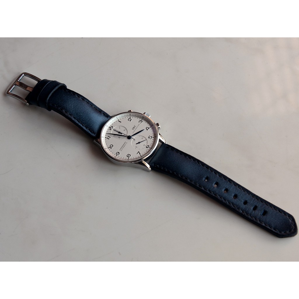 [Gunny Straps] HIgh Quality Straps Deep Blue 21mm for IWC Ingenieur, Aquatimer, Jubilee Collection