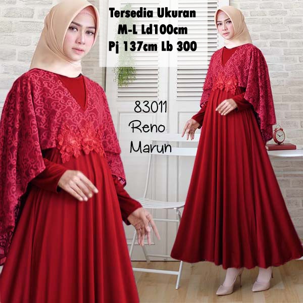 GAMIS BRUKAT PESTA KONDANGAN MUSLIMAH SPANDEX KOREA PREMIUM Size S M L Ld 85 90 100 Terbaru GAMIS BRUKAT PESTA KONDANGAN MUSLIMAH SPANDEX KOREA PREMIUM Size S M L Ld 85 90 100 Terbaru