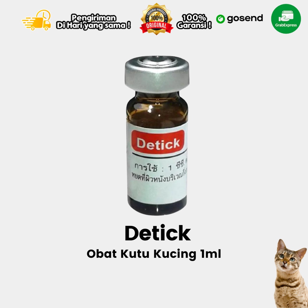 Obat Kutu Detick Kucing Anjing 1ml