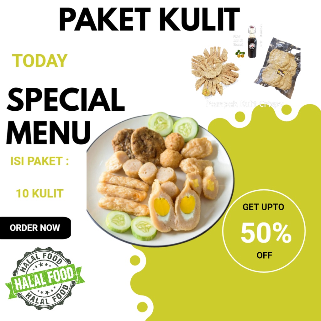 

Pempek asli palembang paket kulit empek empek frozen