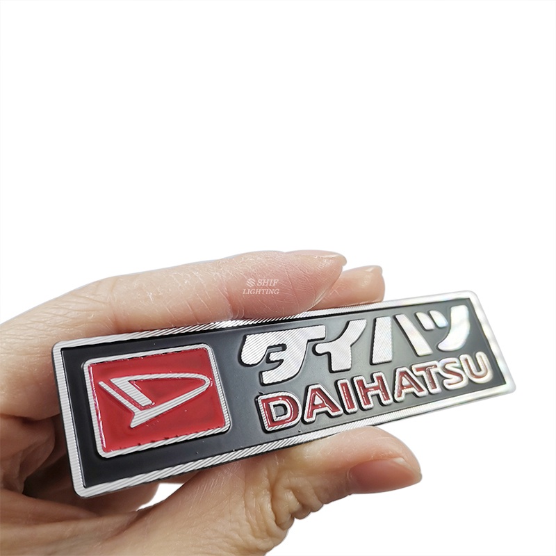 1pc Stiker Emblem Logo DAIHATSU Bahan Metal Untuk Bagasi Belakang Mobil