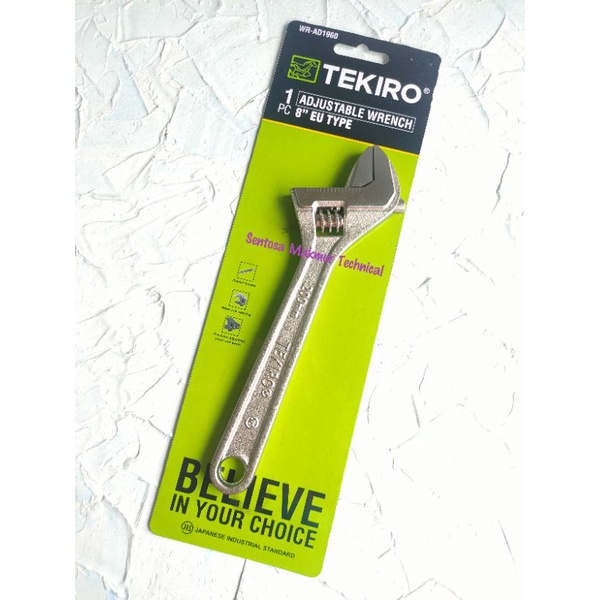 TEKIRO 8&quot; Kunci Inggris Adjustable Wrench 8 Inchi