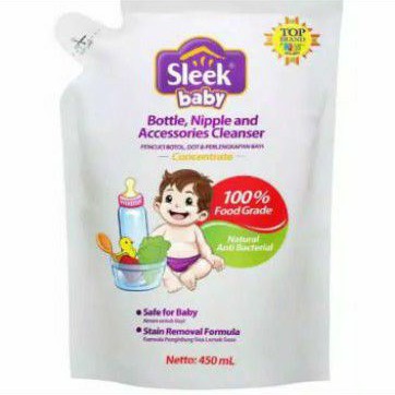 ( PROMO) SLEEK 450ml sabun pembersih dan pencuci botol refill (no.89)