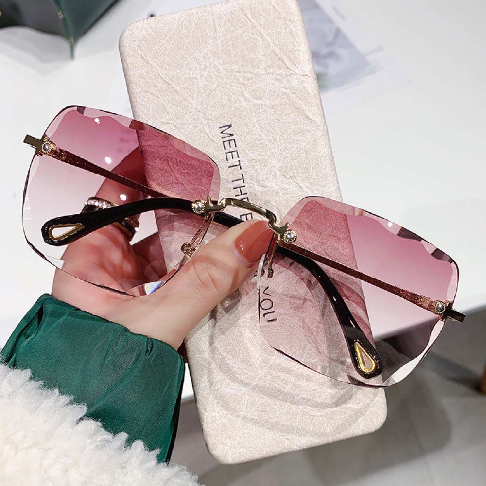 Kacamata UV400 [ Pink ] Anti Radiasi - Sunglasses Wanita Korea - HM8103