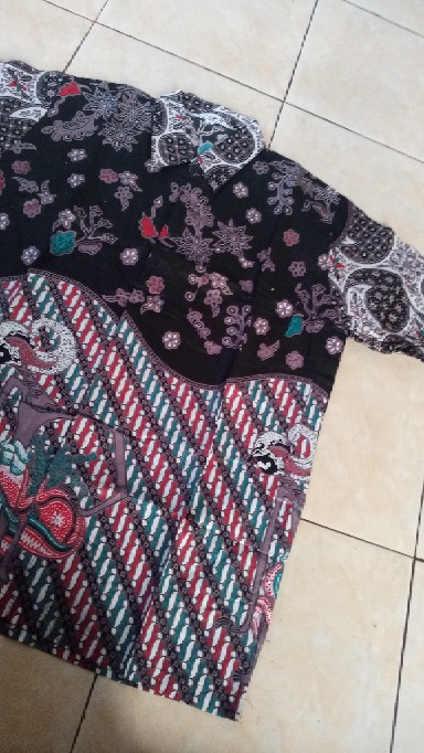 Tunik Sekar Jagat #3 Vania Abu Mono Kekinian Seragam Kerja Kantor Kondangan Murah Coklat Tunic Batik