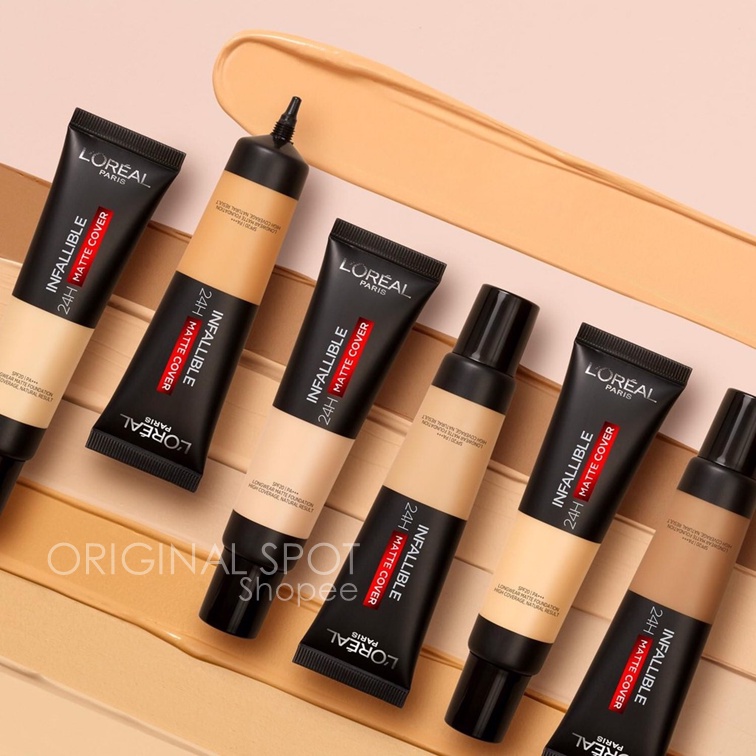 L'OREAL | Loreal Paris Infallible 24H Matte Cover Foundation SPF20 PA+++ 5 mL | 35 mL BPOM