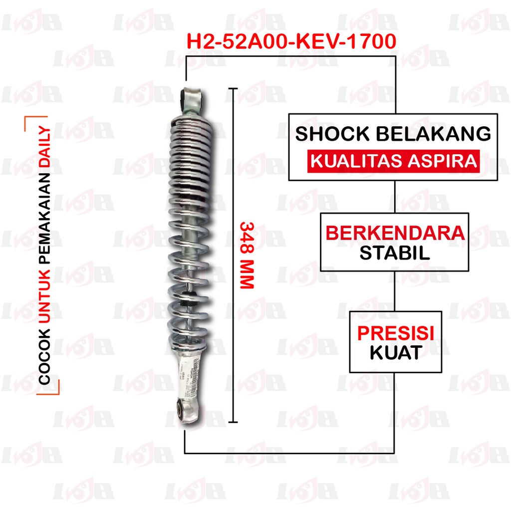 Aspira Shockbreaker Supra X Supra Fit Karisma Shock Belakang Motor Sepasang Suspensi Motor Bebek