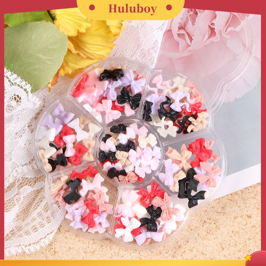 Huluboy Huluboy♡ Ornamen Pita 3D Bahan Resin Untuk Dekorasi Nail Art Charms