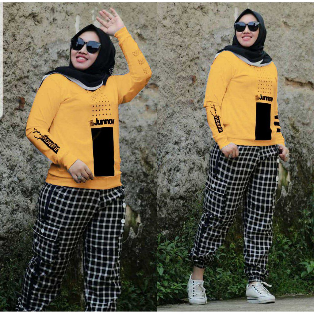 Setelah Olahraga Junov Set/ olahraga /kekinian/fashionmuslim/