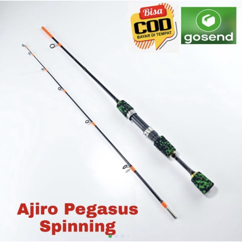 terlaris murah joran medium spinning fiber solid padat Ajiro Pegasus 100 135 150 165 180 cod